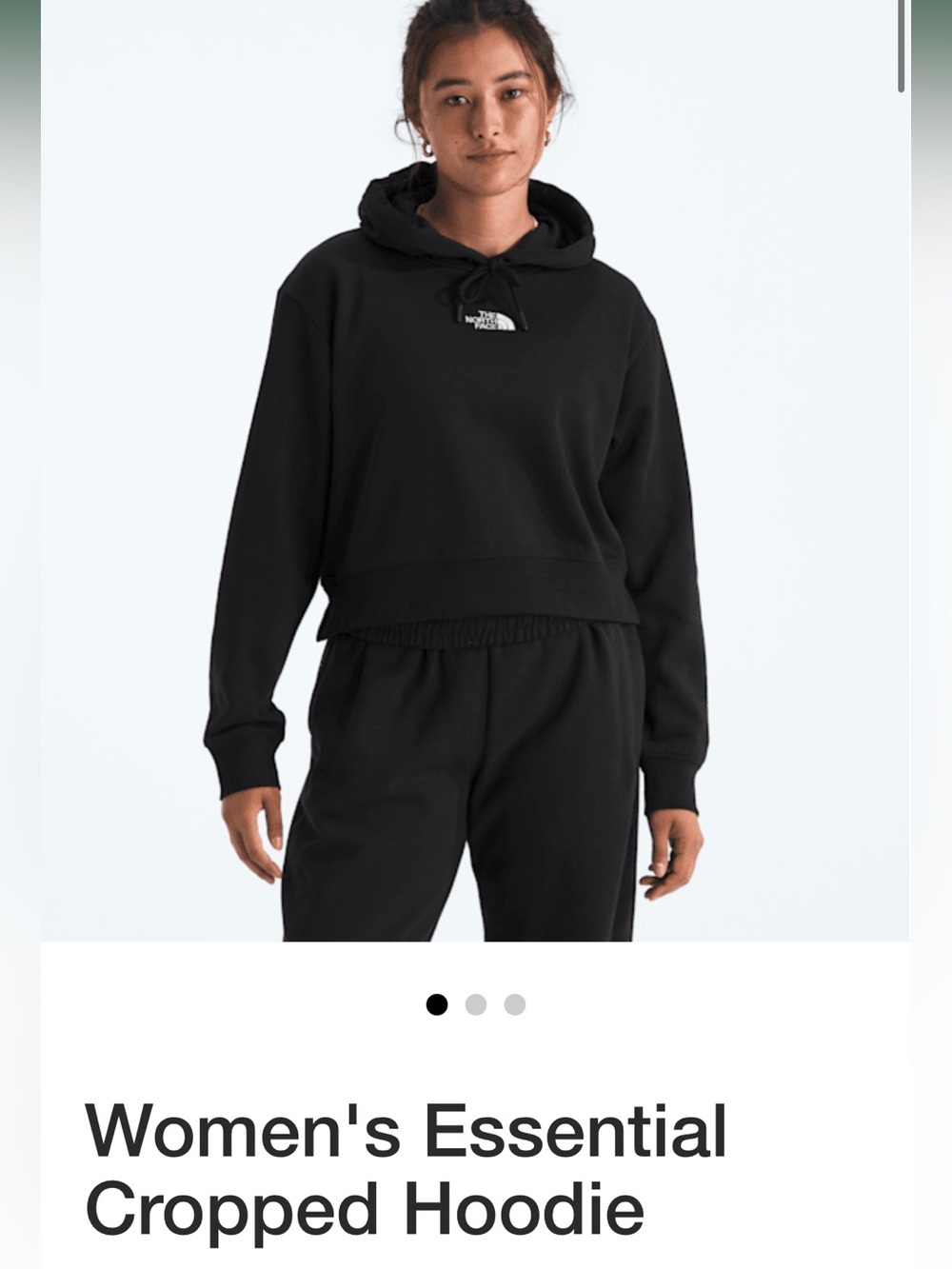 North Face Essential Cropped Hoodie